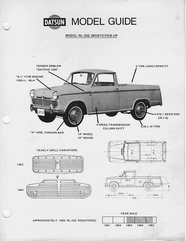 Early 1965 Datsun TRUCK Under Glove Box SHELF  61 62 63 64 65 1961 L320 